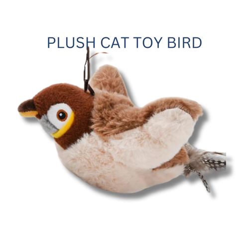 Plush Cat Toy Bird