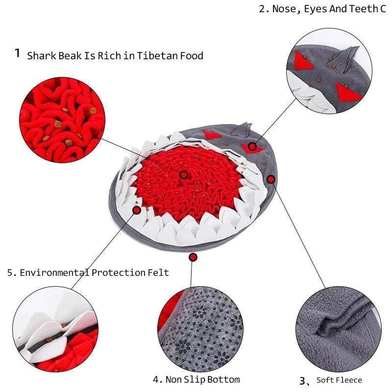 Pet Dog Snuffle Mat Nose Smell Training Sniffing Pad Dog Puzzle Toy Slow Feeding Bowl Food Dispenser Carpet Washable Dog toys - New House Pets