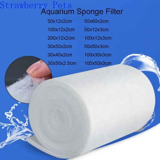 Aquarium Filter Super Thick Biochemical Filter Cotton Sponge for Aquarium Fish Tank Bio Cotton Foam Skimmer - New House Pets