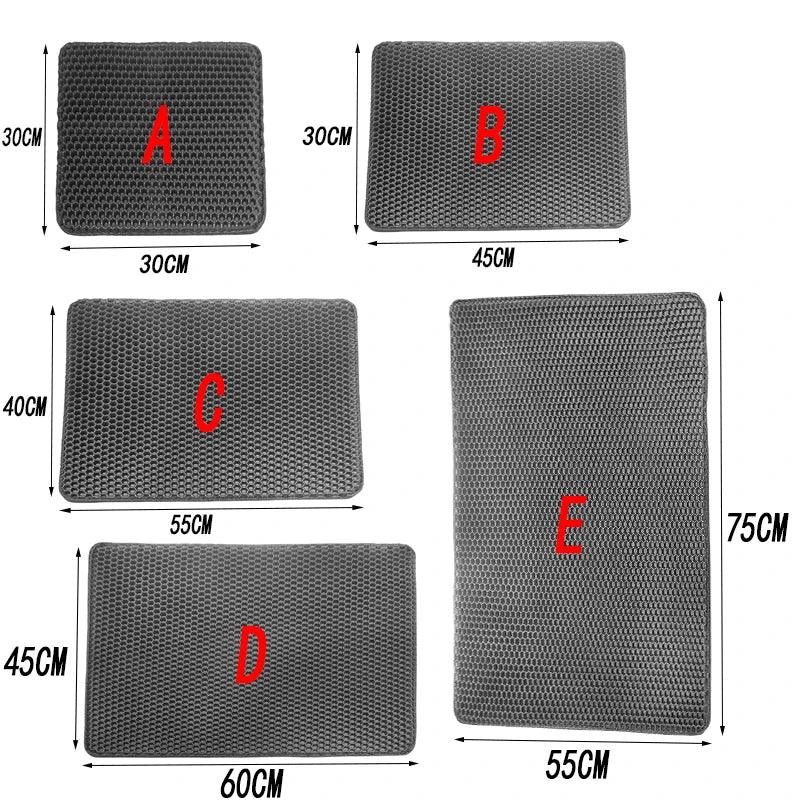 Cat Litter Mat Double Layer Pet Non Slip big Pet Litter Box Filter MatWear Resistant Waterproof Cat Litter Mat Free Shipping - New House Pets