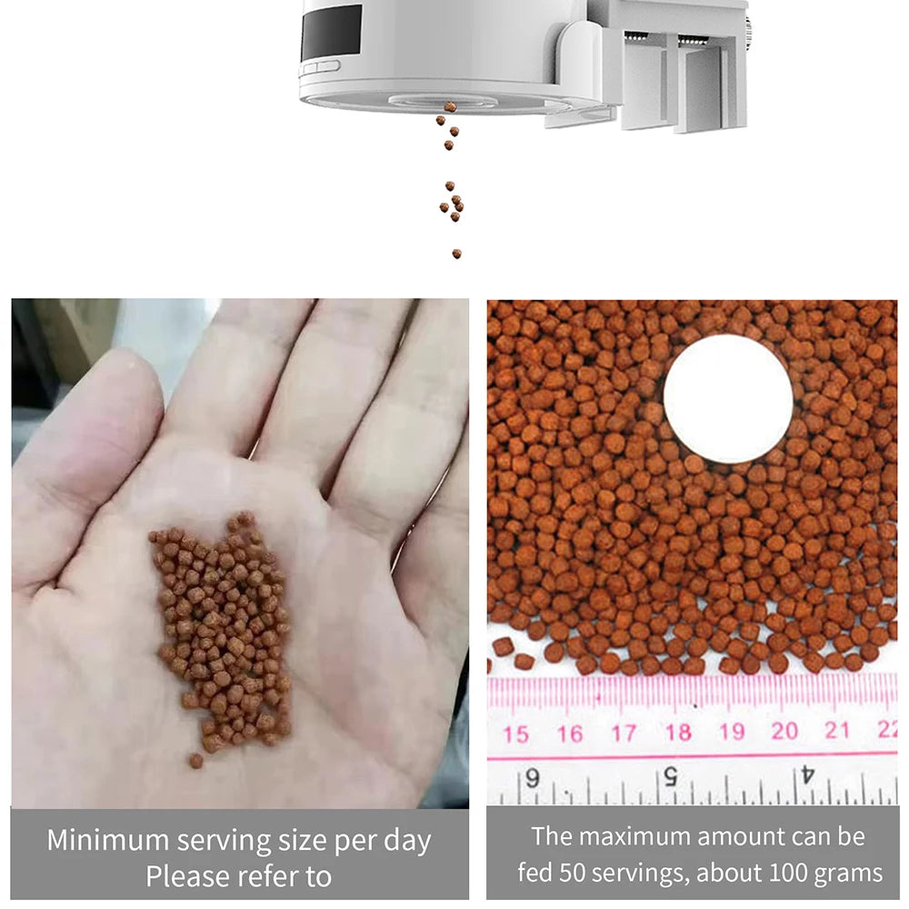 New Timer Fish Feeder Automatic Fish Feeder Digital Aquarium Food Feeding Tools Portable Feeding Dispenser - New House Pets