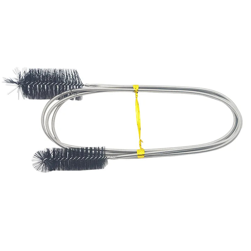 Aquarium Cleaning Brush for Water Filter Pump Lily Pipe Air Tube Hose Stainless Steel Fish Tank Brush Water Pump Accessories - New House Pets