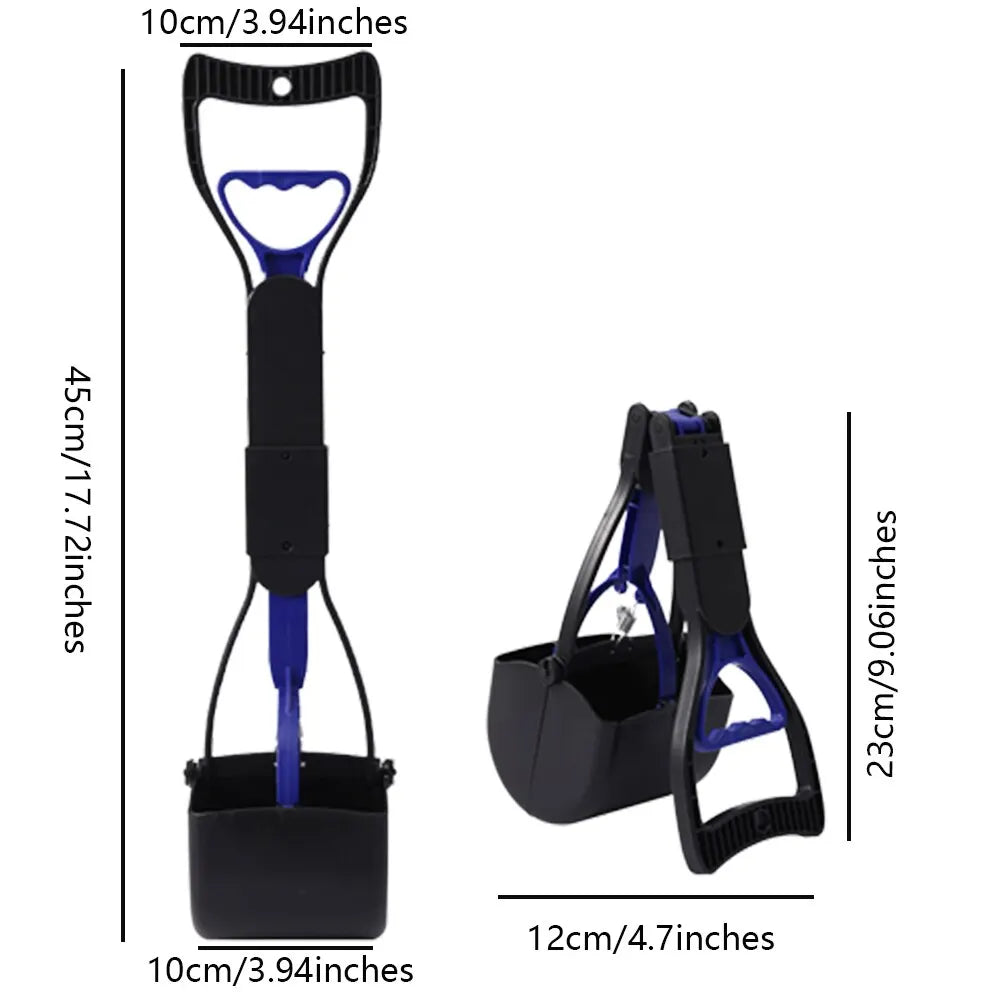 Cleaner Pooper Scooper Pet Dog Long Handle Pet Pooper Scooper Dog Cat Poop Scoop Clean Waste Cleaning Tools Pet Supplies - New House Pets