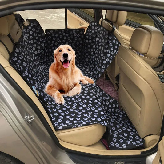 Waterproof Pet Dog Car Seat Cover Protector Printed Pet Dog Scratchproof Car Back Seat Cover Protector Pad with Printing - New House Pets