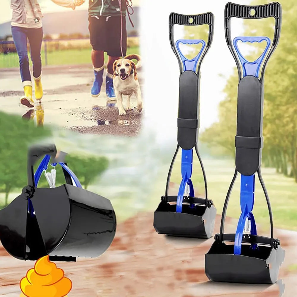 Cleaner Pooper Scooper Pet Dog Long Handle Pet Pooper Scooper Dog Cat Poop Scoop Clean Waste Cleaning Tools Pet Supplies - New House Pets
