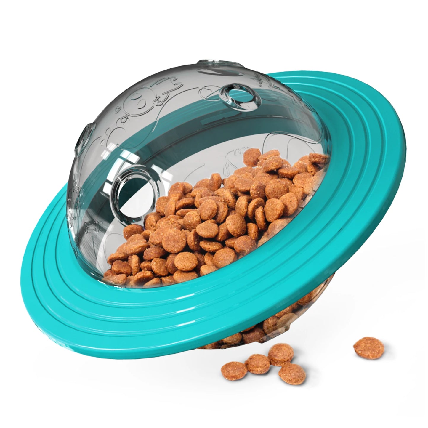 Dog Planet Treat Toy For Small Large Dogs Cat Food Dispensing Funny Interactive Training Toy Puppy Slow Feed Pet Improve IQ - New House Pets