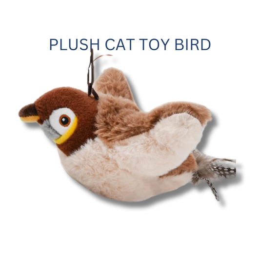 Plush Cat Toy Bird