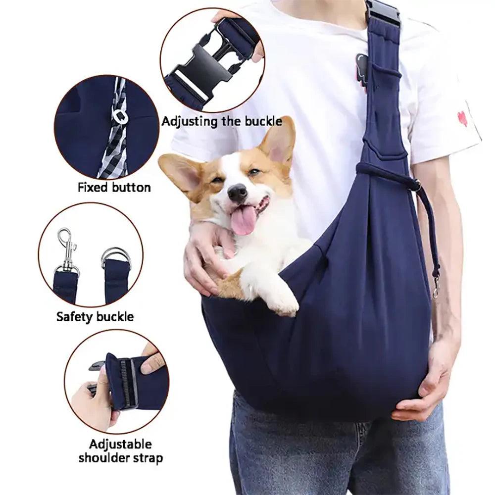Pet Carrier Bag Portable Travel Single Shoulder Sling Handbag Suitable for Small Pet for Outdoor Travel - New House Pets