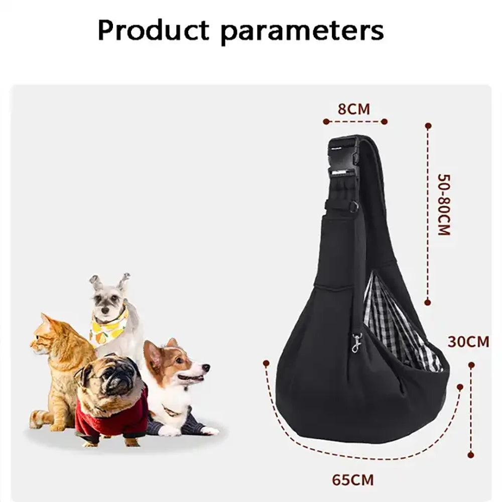 Pet Carrier Bag Portable Travel Single Shoulder Sling Handbag Suitable for Small Pet for Outdoor Travel - New House Pets