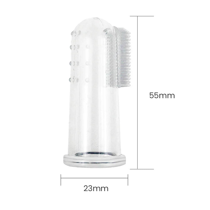 Super Soft Pet Finger Toothbrush Teddy Dog Brush Bad Breath Tartar Teeth Care Tool Dog Cat Cleaning Silicagel Pet Supplies - New House Pets