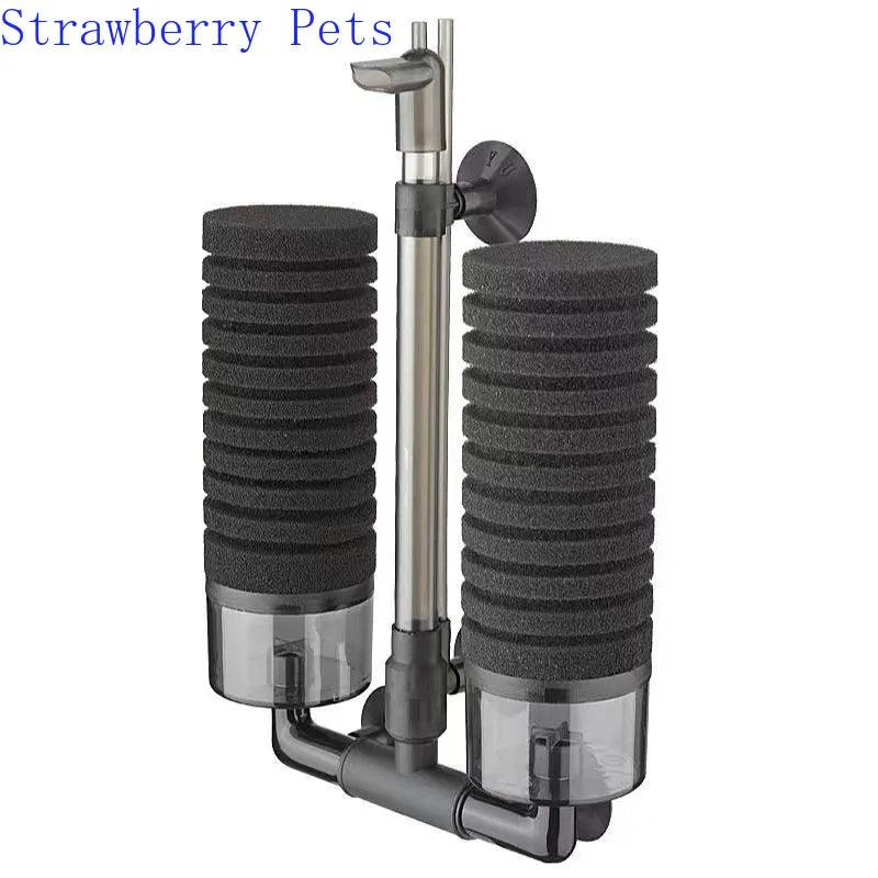 New Aquarium Filter for Aquarium Fish Tank Air Pump Skimmer Biochemical Sponge Filter Aquarium Bio Filters Filtro Aquario - New House Pets