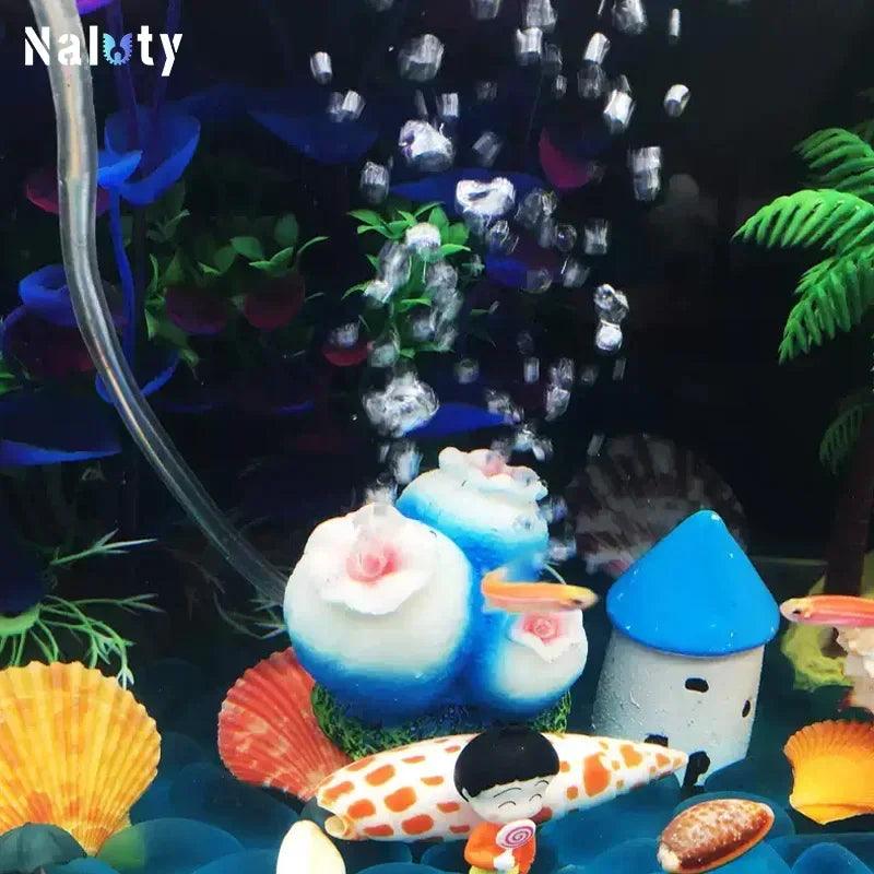 Aquarium Decoration Oxygen Set Fish Tank Silent Air Pumps Air Stone Volcano Conch Bubble Stone Aquarium Accessories Oxygen Pump - New House Pets