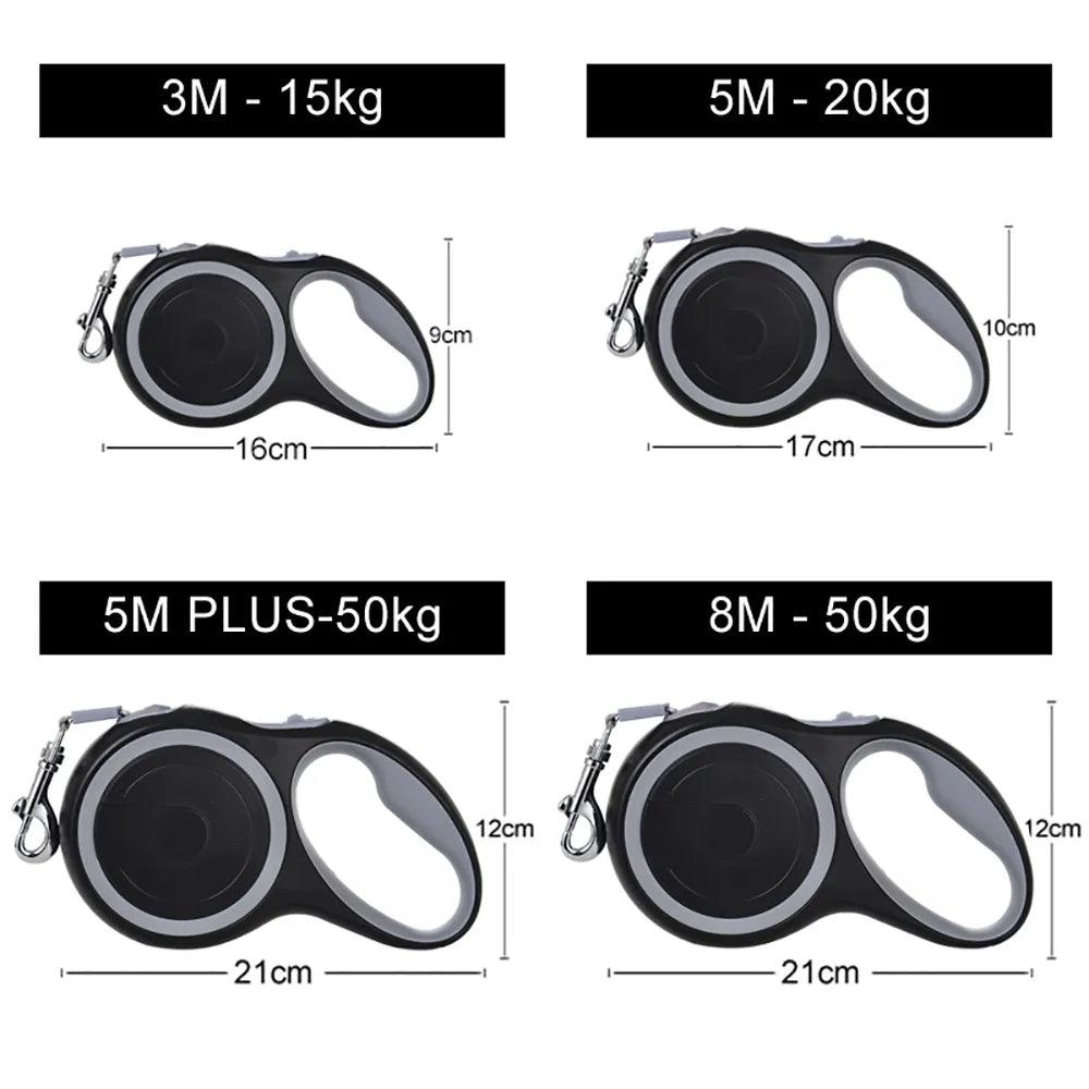 3m 5m 8m 50kg Dog Leash Retractable Roulette Collar for Small Big Dog Accessories Adjustable Durable Walking Hiking Bulldog Rope - New House Pets