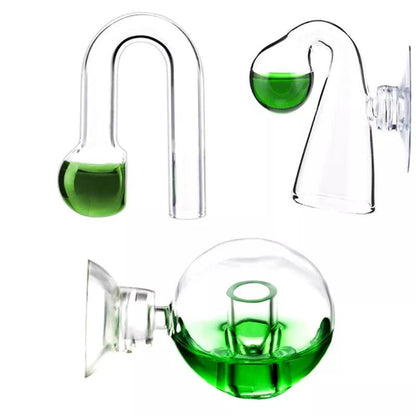 Diffuse Glass CO2 Drop Checker Aquarium Hang On CO2 Monitor Sensor Detector Indicator For Fish Tank Aquatic Planted Tank Test PH - New House Pets