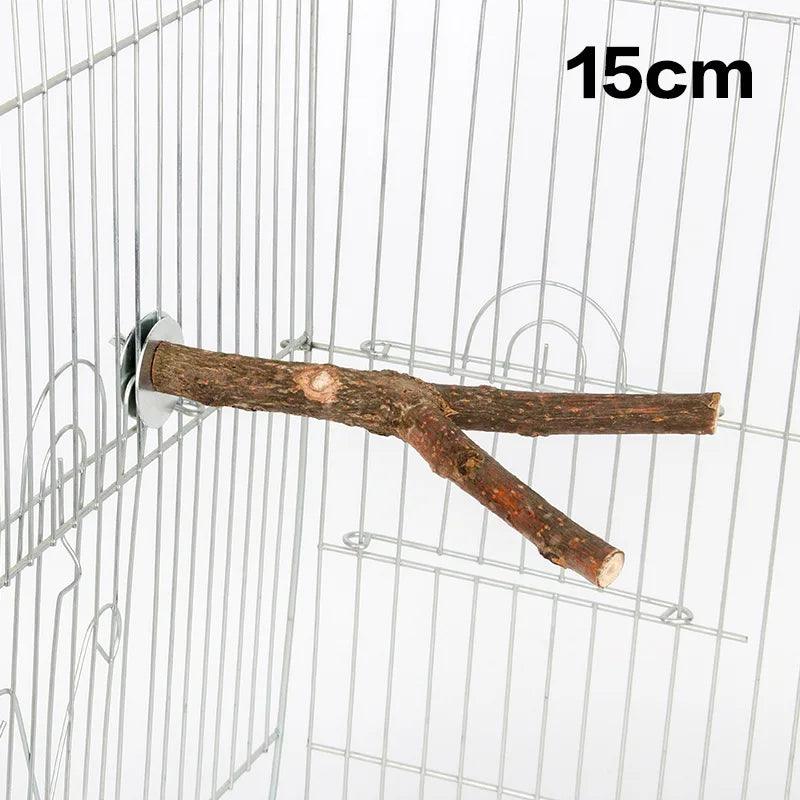 1pcs 15/20/30cm Birds Accessories Bird Cage Sticks Wooden Stuff Stand Tree Branch Perches Asesorips Para Aves Vogel Stokjes - New House Pets