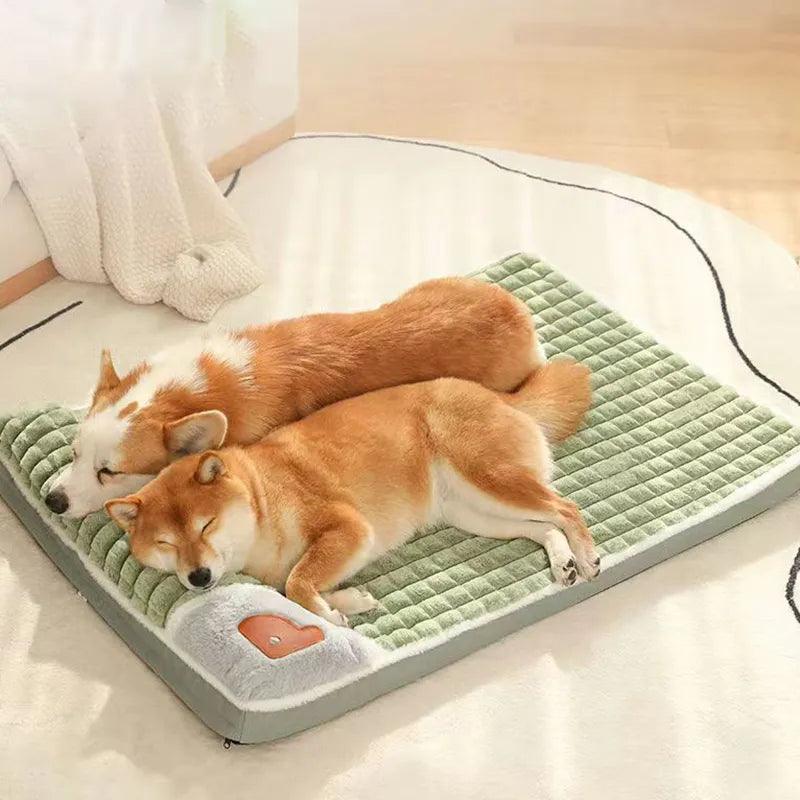 MADDEN Winter Warm Dog Mat Luxury Sofa for Small Medium Dogs Plaid Bed for Cats Dogs Fluff Sleeping Removable Washable Pet Beds - New House Pets