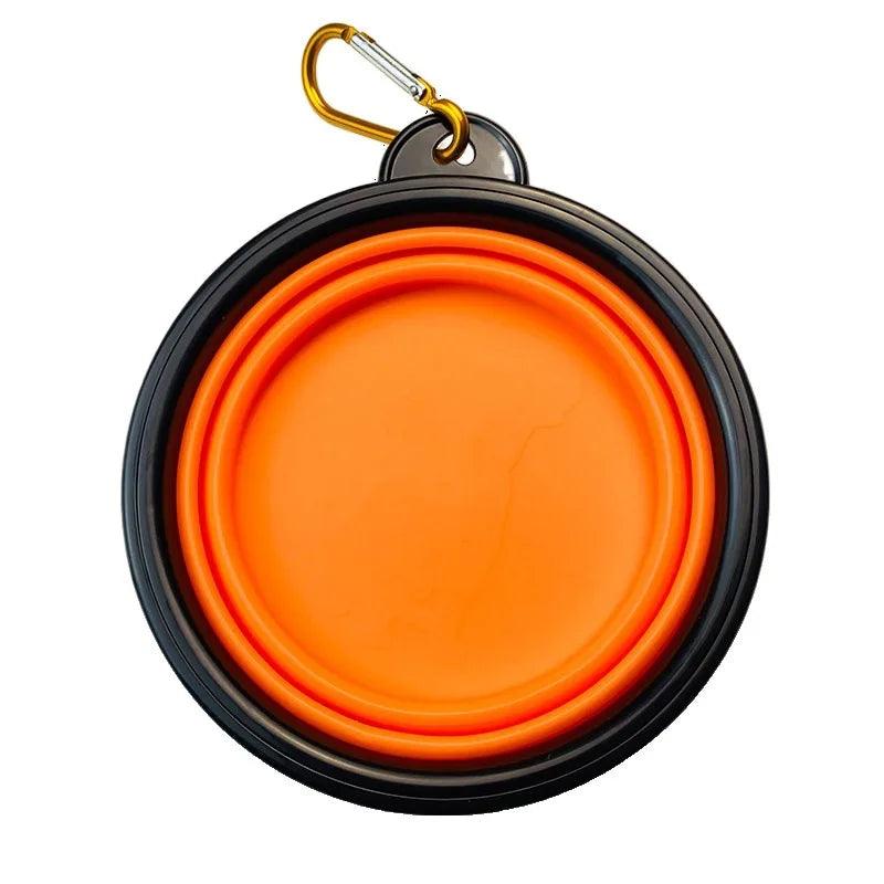 350ml Collapsible Dog Pet Folding Silicone Bowl Outdoor Travel Portable Puppy Food Container Feeder Dish Bowl Pet supplies - New House Pets