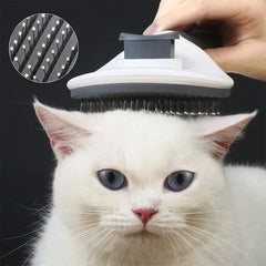 Pet Hair Removal Brush Dog Hair Comb Stainless Steel Automatic Hair Fading Cat Comb Pet Cleaning Grooming Supplies - New House Pets