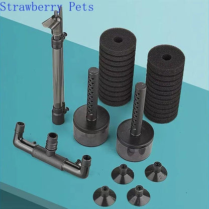New Aquarium Filter for Aquarium Fish Tank Air Pump Skimmer Biochemical Sponge Filter Aquarium Bio Filters Filtro Aquario - New House Pets