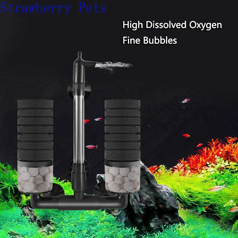 New Aquarium Filter for Aquarium Fish Tank Air Pump Skimmer Biochemical Sponge Filter Aquarium Bio Filters Filtro Aquario - New House Pets