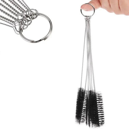 10pcs/set Aquarium Tube Pipe Cleaning Brush Stainless Steel Water Filter Air Tube Flexible Single End Hose Aquarium Accessories - New House Pets