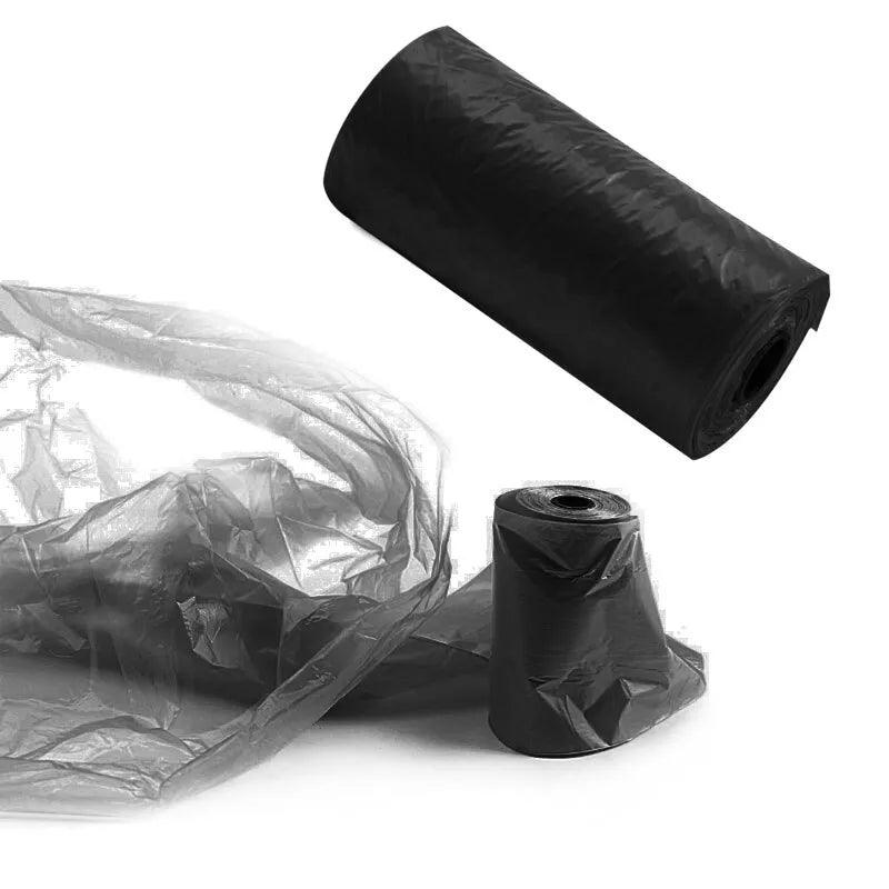 Pets Poo Bags Rolls Strong Thick Leakproof Disposable Waste Bin Bags Perfect For Dogs Cats Puppies Walking Road Black Color - New House Pets