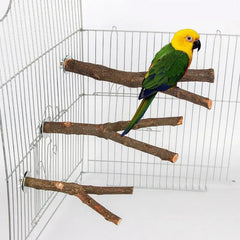 1pcs 15/20/30cm Birds Accessories Bird Cage Sticks Wooden Stuff Stand Tree Branch Perches Asesorips Para Aves Vogel Stokjes - New House Pets