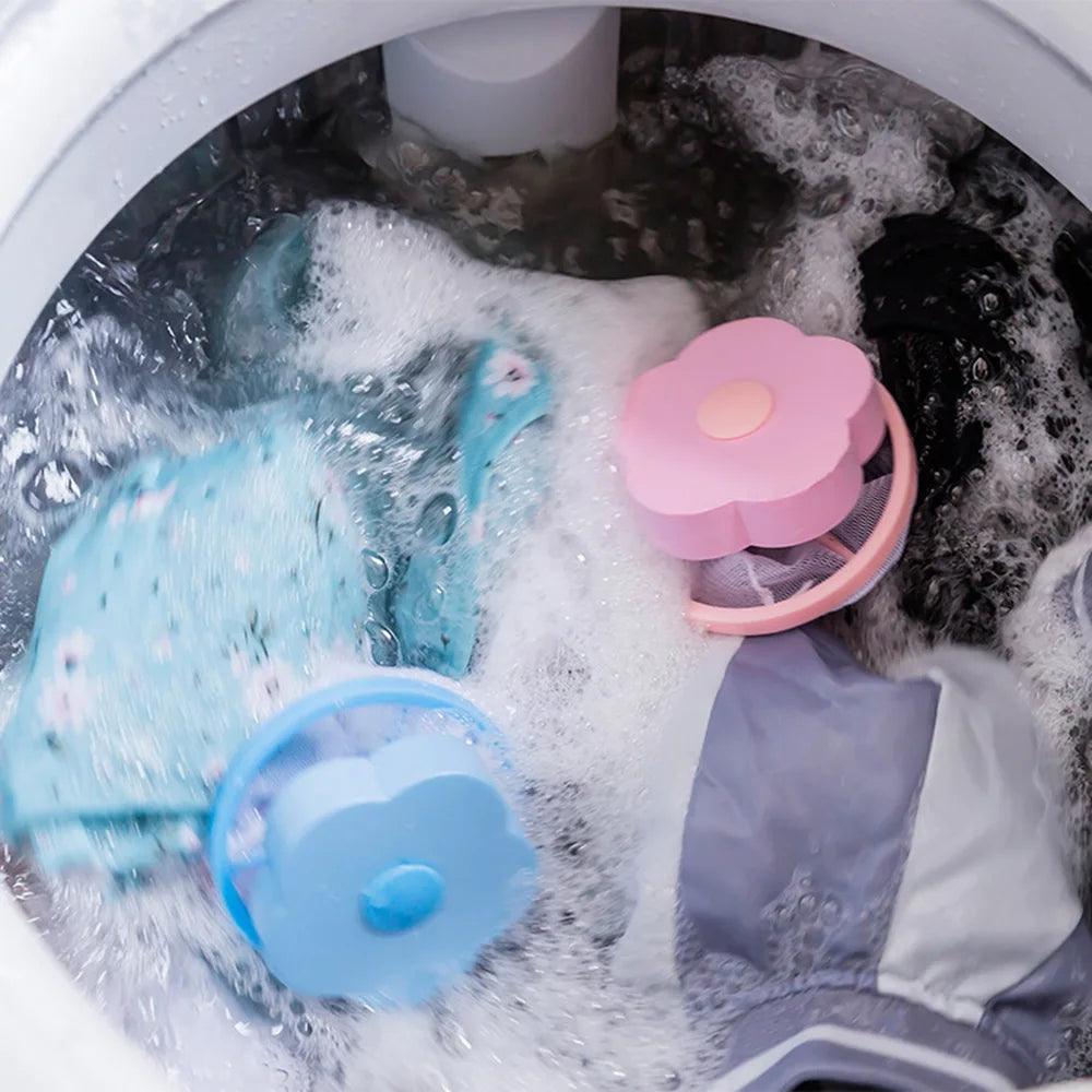 Laundry Ball Floating Pet Fur Lint Hair Catcher Clothes Cleaning Ball Laundry Hair Removal Cleaning Mesh Bag For Washing Machine - New House Pets