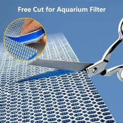 Aquarium 8D Sponge Filter Cotton Denitrifier Accessories Fish Tank Foam Agent Improved 8 Layer Non Gel Filter Pad - New House Pets