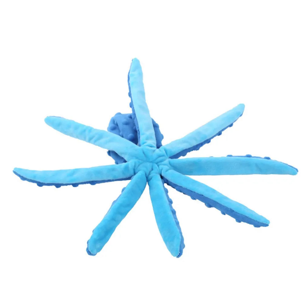 Pet Plush Toy Cat Dog Voice Octopus Shell Puzzle Toy Bite Resistant Interactive Pet Dog Teeth Cleaning Chew Toy Pet Supplies - New House Pets