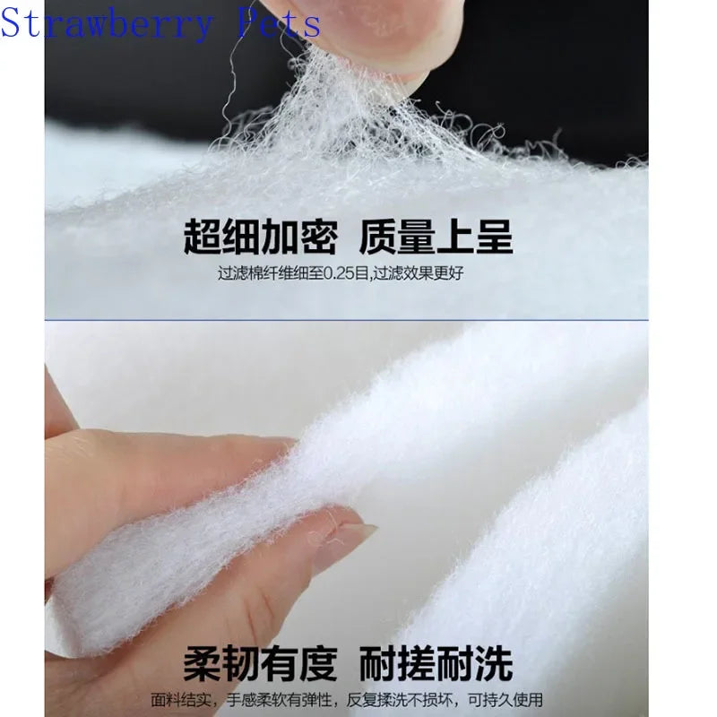 Aquarium Filter Super Thick Biochemical Filter Cotton Sponge for Aquarium Fish Tank Bio Cotton Foam Skimmer - New House Pets