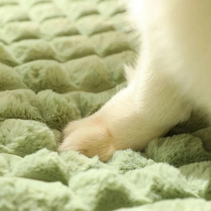 MADDEN Winter Warm Dog Mat Luxury Sofa for Small Medium Dogs Plaid Bed for Cats Dogs Fluff Sleeping Removable Washable Pet Beds - New House Pets