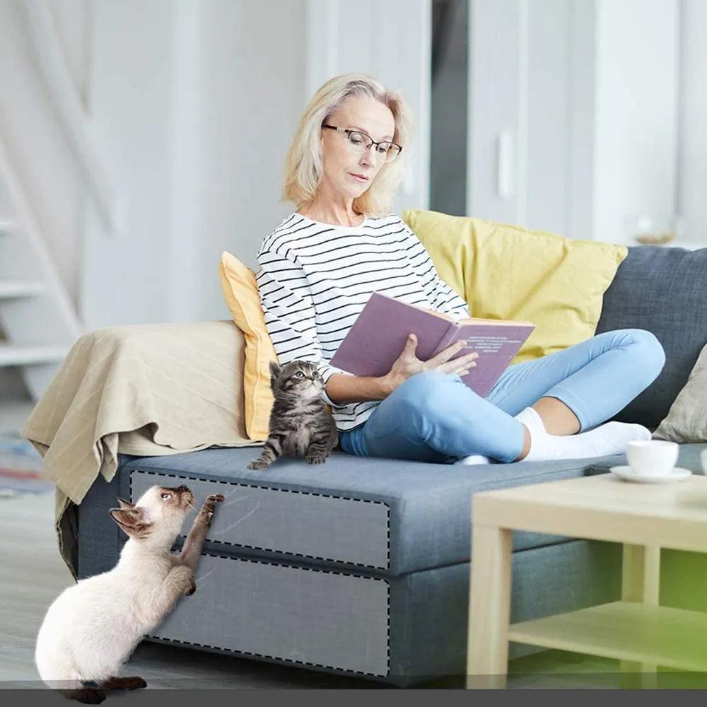 Cat Scratcher Sofa Scraper Tape Scratching Post Furniture Protection Couch Guard Protector Cover Deterrent Pad Carpet for Pet - New House Pets