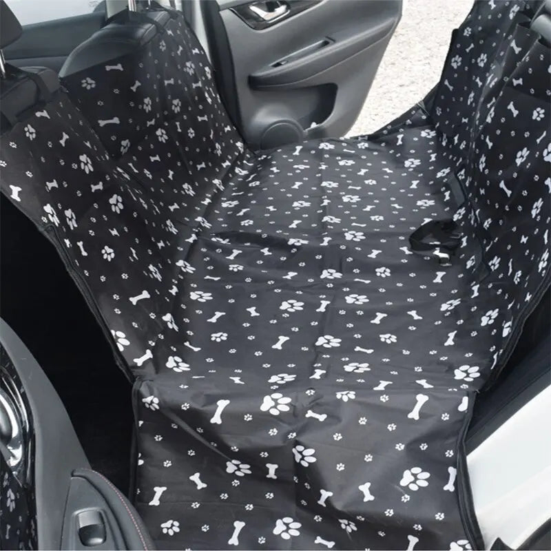 Waterproof Pet Dog Car Seat Cover Protector Printed Pet Dog Scratchproof Car Back Seat Cover Protector Pad with Printing - New House Pets