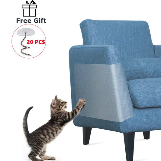 Cat Scratcher Sofa Scraper Tape Scratching Post Furniture Protection Couch Guard Protector Cover Deterrent Pad Carpet for Pet - New House Pets