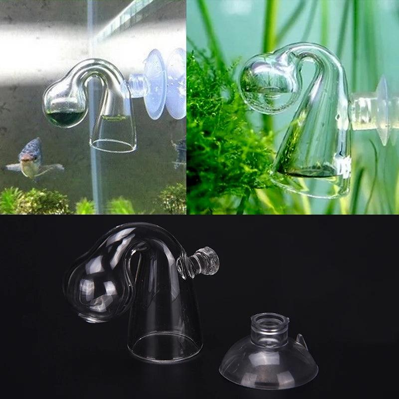Diffuse Glass CO2 Drop Checker Aquarium Hang On CO2 Monitor Sensor Detector Indicator For Fish Tank Aquatic Planted Tank Test PH - New House Pets