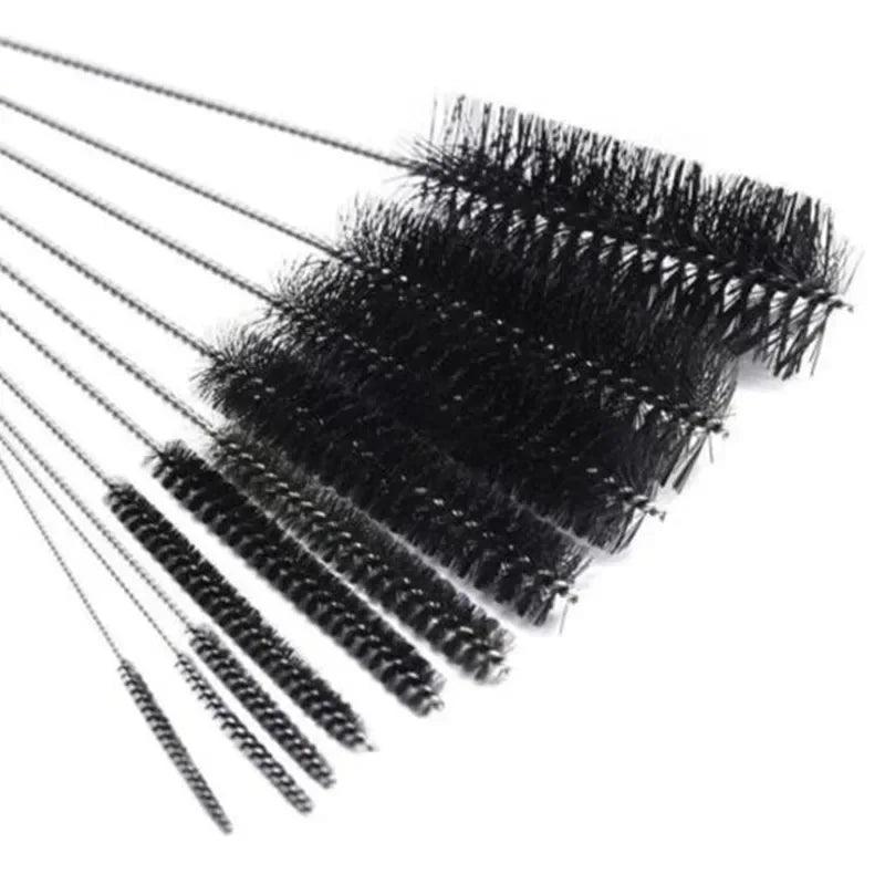 10pcs/set Aquarium Tube Pipe Cleaning Brush Stainless Steel Water Filter Air Tube Flexible Single End Hose Aquarium Accessories - New House Pets