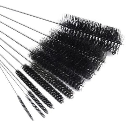 10pcs/set Aquarium Tube Pipe Cleaning Brush Stainless Steel Water Filter Air Tube Flexible Single End Hose Aquarium Accessories - New House Pets