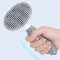 Pet Hair Removal Brush Dog Hair Comb Stainless Steel Automatic Hair Fading Cat Comb Pet Cleaning Grooming Supplies - New House Pets