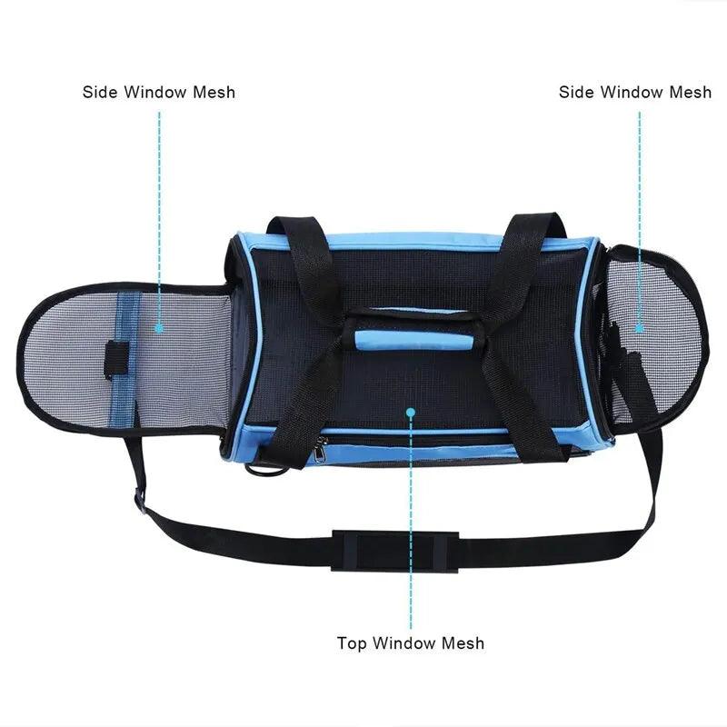 Cat Carrier Soft-Sided Pet Travel Carrier for Cats, Dogs Puppy Comfort Portable Folding Pet Carrier - New House Pets