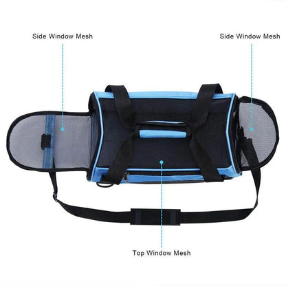 Cat Carrier Soft-Sided Pet Travel Carrier for Cats, Dogs Puppy Comfort Portable Folding Pet Carrier - New House Pets