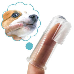 Super Soft Pet Finger Toothbrush Teddy Dog Brush Bad Breath Tartar Teeth Care Tool Dog Cat Cleaning Silicagel Pet Supplies - New House Pets