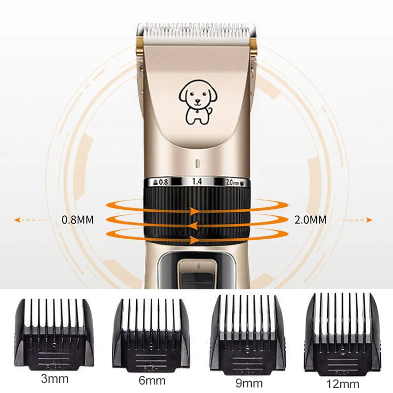 Dog Clipper Dog Hair Clippers Grooming (Pet/Cat/Dog/Rabbit) Haircut Trimmer Shaver Set Pets Cordless Rechargeable Professional - New House Pets