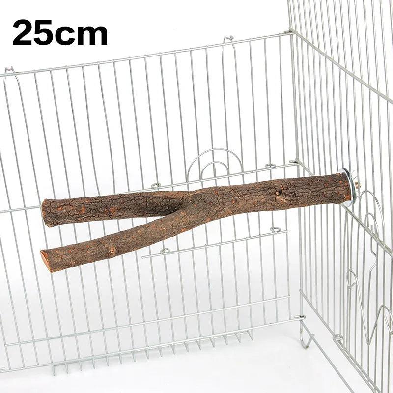 1pcs 15/20/30cm Birds Accessories Bird Cage Sticks Wooden Stuff Stand Tree Branch Perches Asesorips Para Aves Vogel Stokjes - New House Pets