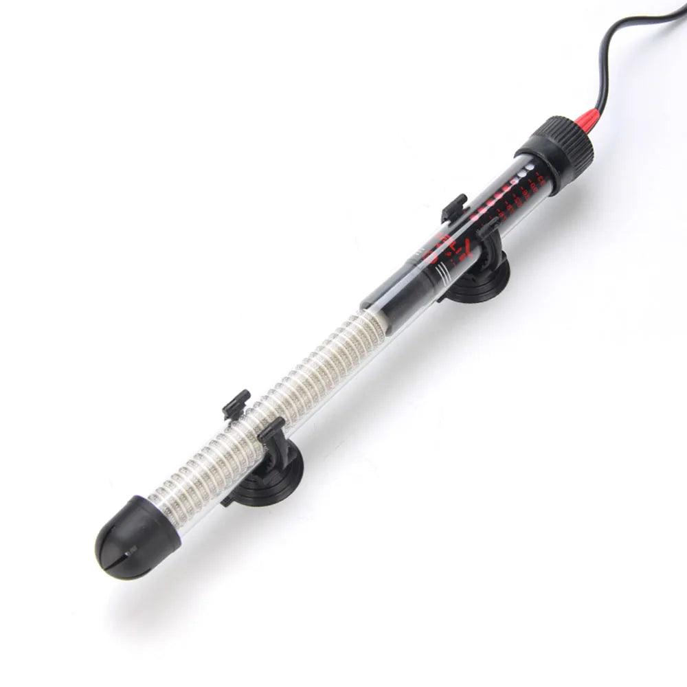 110v-220v Adjustable Temperature Thermostat Heater Rod 25W/ 50W/ 100W/ 200W/ 300W Submersible Aquarium Fish Tank Water Heat - New House Pets