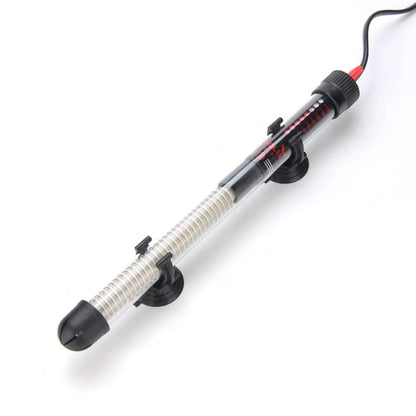 110v-220v Adjustable Temperature Thermostat Heater Rod 25W/ 50W/ 100W/ 200W/ 300W Submersible Aquarium Fish Tank Water Heat - New House Pets