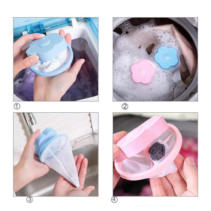 Laundry Ball Floating Pet Fur Lint Hair Catcher Clothes Cleaning Ball Laundry Hair Removal Cleaning Mesh Bag For Washing Machine - New House Pets