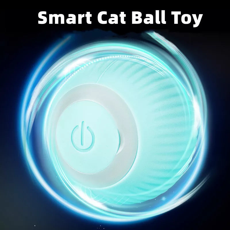 Electric Cat Ball Toys Automatic Rolling Smart Cat Toys Interactive for Cats Training Self-moving Kitten Toys for Indoor Playing - New House Pets