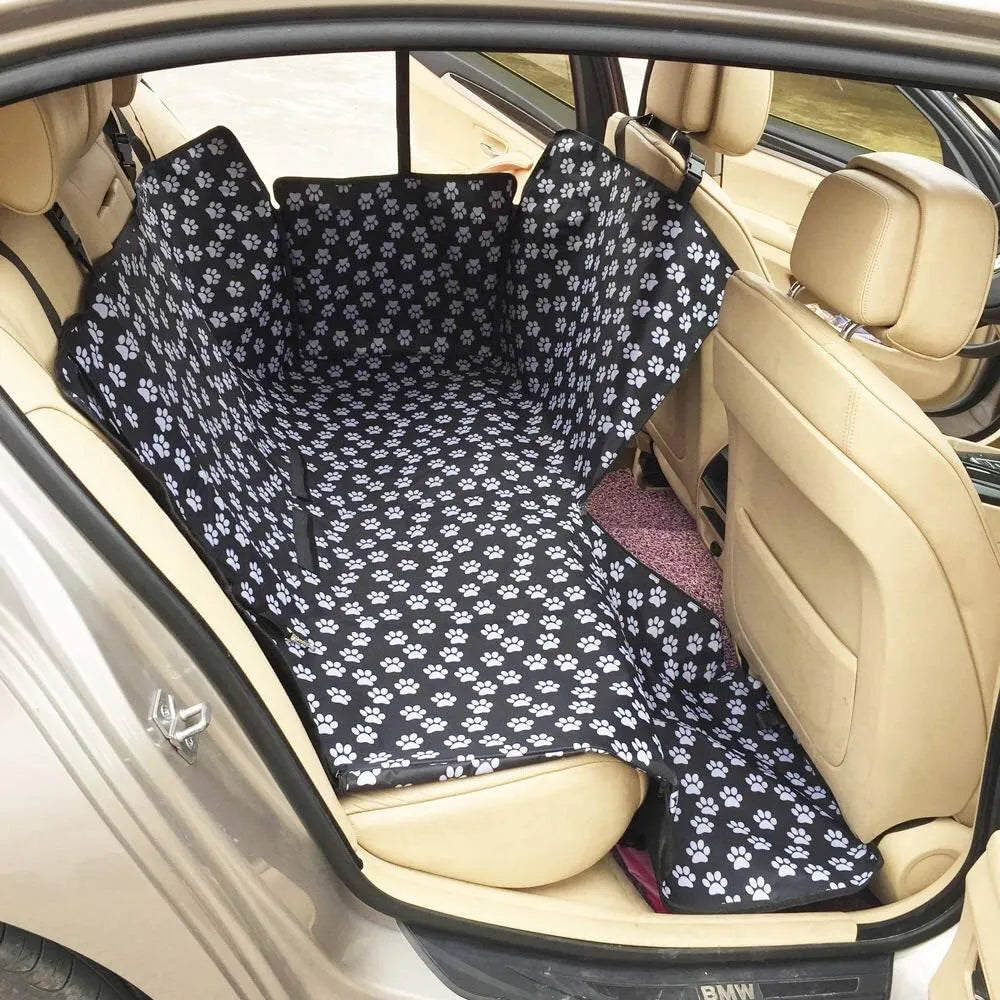 Waterproof Pet Dog Car Seat Cover Protector Printed Pet Dog Scratchproof Car Back Seat Cover Protector Pad with Printing - New House Pets