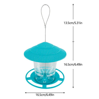 Bird Feeder Automatic Foot Feeding Tool Outdoor Bird Feeder Hanging Nut Feeding Multiple Hole Dispenser Holder Food Container - New House Pets